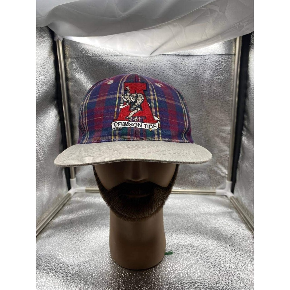 Alabama Crimson Tide Kids OSFA Multicolor Plaid Snapback Hat Cap NCAA Roll Tide